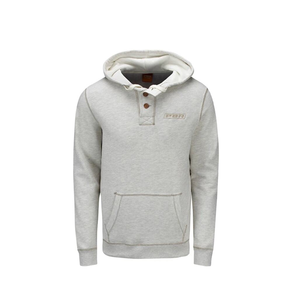 NEW PBR Three-Button Oatmeal Hoodie, size XL